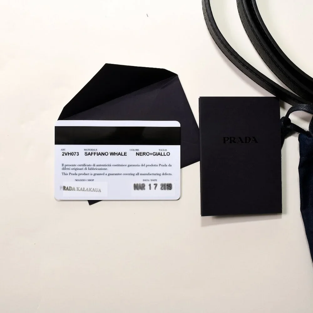 Authentic Prada Saffiano Whale Clutch – Model 2VH073 - Picture 7 of 8